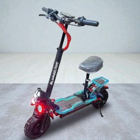 صورة سكوتر الوحش 48 فولت محركين أمامي وخلفي بقوة 2400 واط